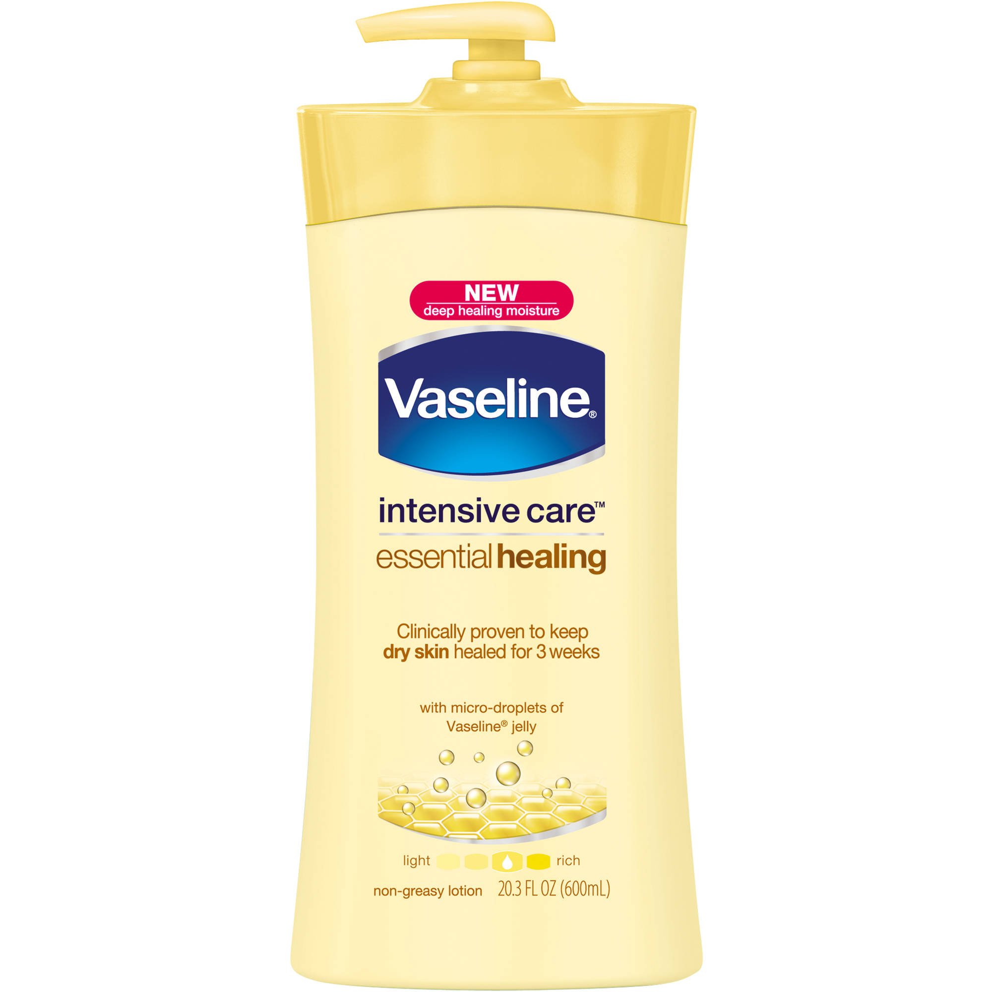 Vaseline Intensive Care Body Lotion, with Pure Oat extracts, Essential Healing, Moisturising Lotion for Dry Skin and hands, 725ml 725 ml