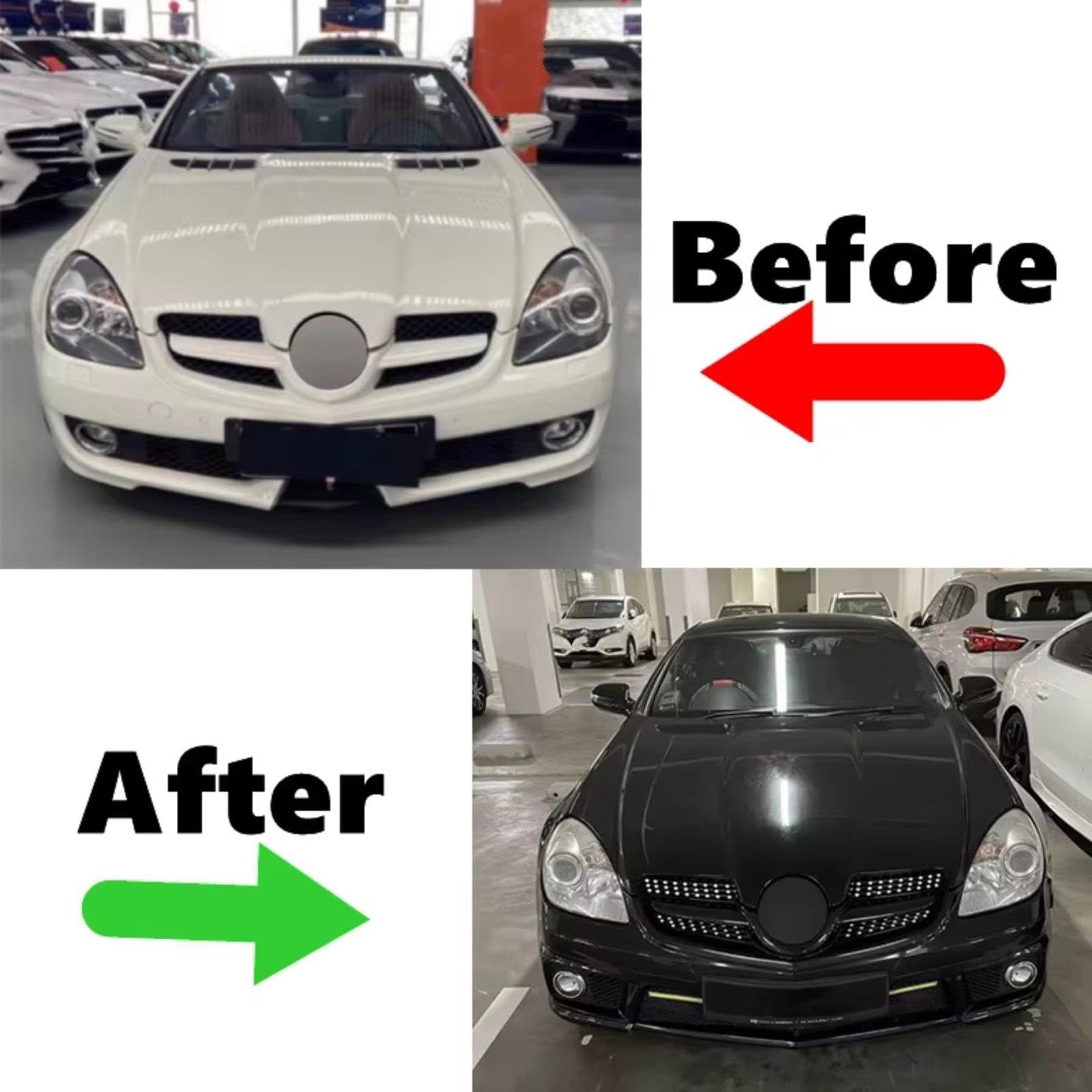 Griglia Anteriore Dell'auto Per Benz Per R171 Classe SLK SLK200 SLK230