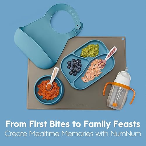 Vista 48 de NumNum Juego de Cucharas para Bebé, Baby Essentials Pre-Cuchara GOOtensils para 6+ Meses, Cucharas de Autoalimentación de Primera Etapa para Destete