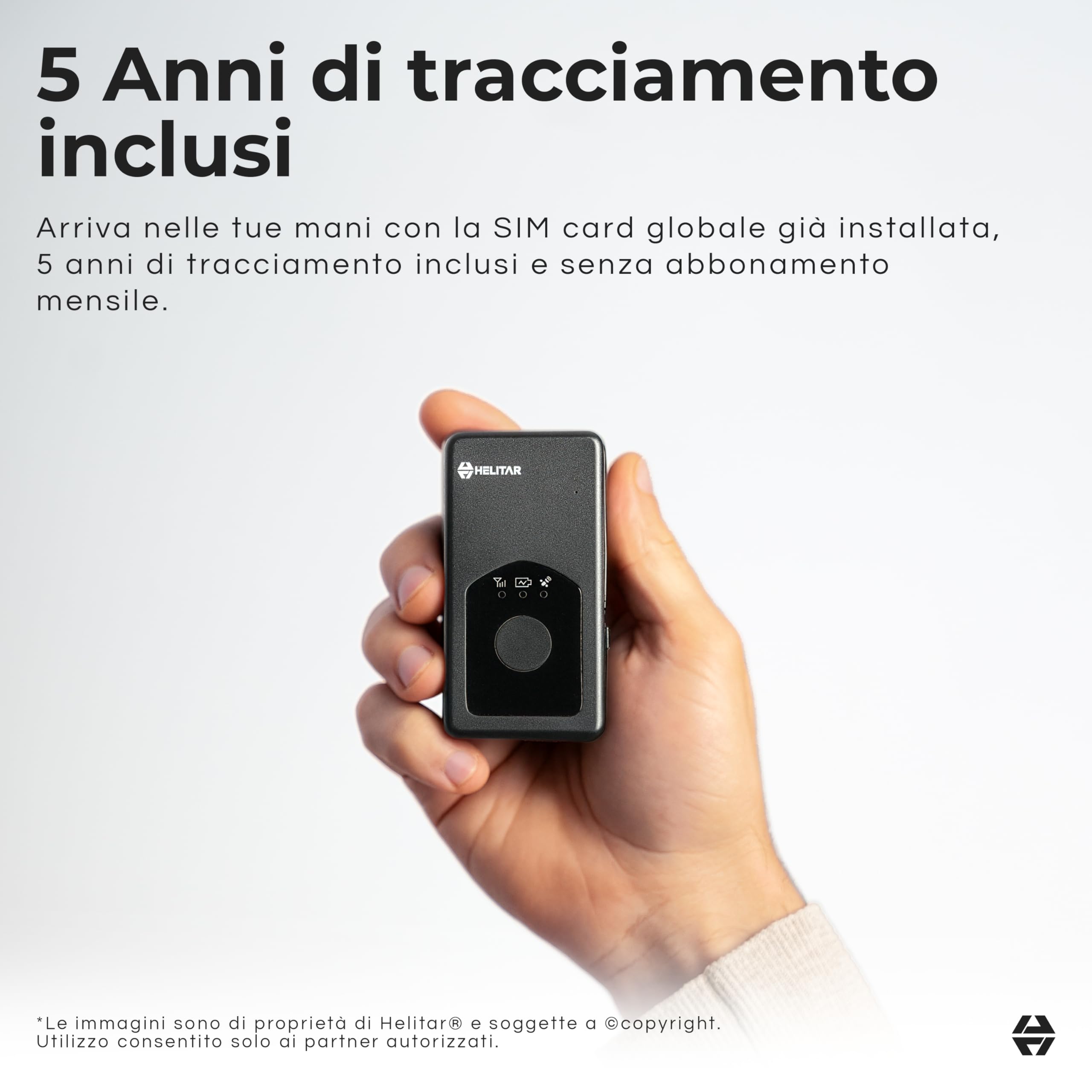 Localizzatore GPS per Bambini e Anziani - Senza Abbonamento Mensile - SIM Inclusa con 5 Anni di Tracciamento - Tracker GPS Globale - Garanzia sul furto del veicolo
