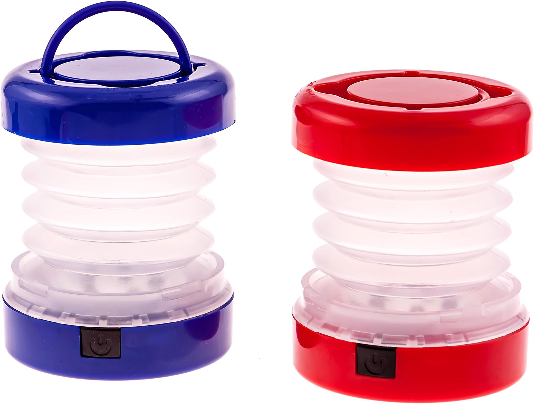 LED Camping Lantern Collapsible & Rainproof, Battery Operated Red,and Blue 3 x AAA (Batteries Included)for Camping, Hiking, Jogging, Boating, Cycling, in tent, Outdoor Sports