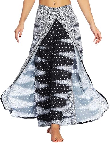 Nuofengkudu Women's Split Wide Leg Yoga 