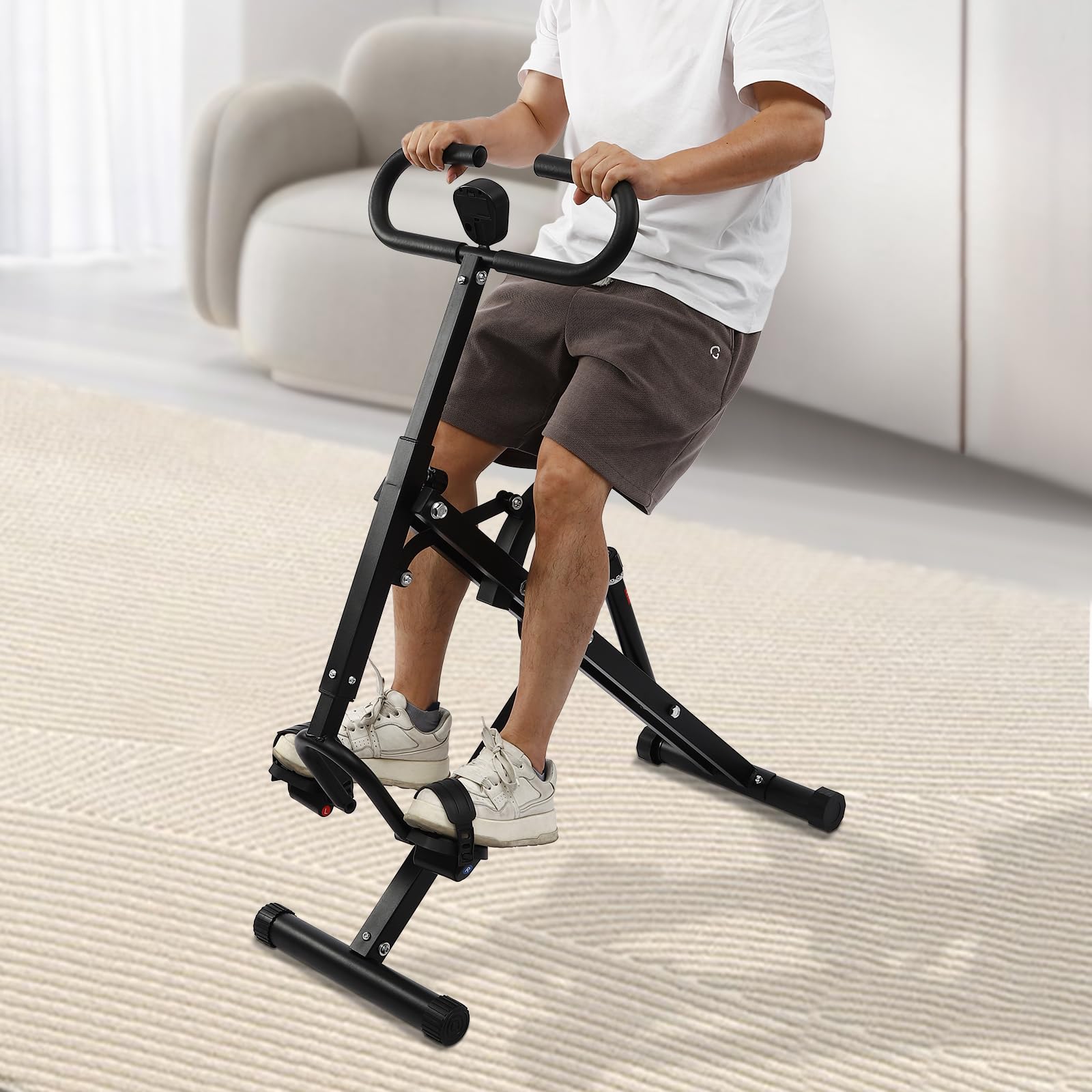 Squat Assist Trainer for Glutes Workout, Squat Exercise Equipment with Intelligent LCD Display Monitor,12-Position Hydraulic Cylinder Adjustment Leg Machine Glute Trainer for Home Workout