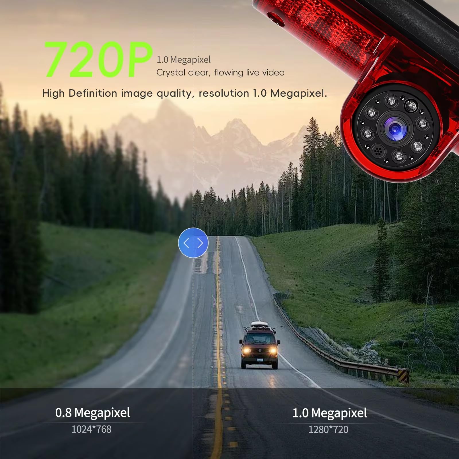 Marcha Atrás Cámara Visión Trasera para Citroen para Jumper 2006-2017 Luz De Freno Cámara De Visión Lejana Impermeable Visión Nocturna Inversa