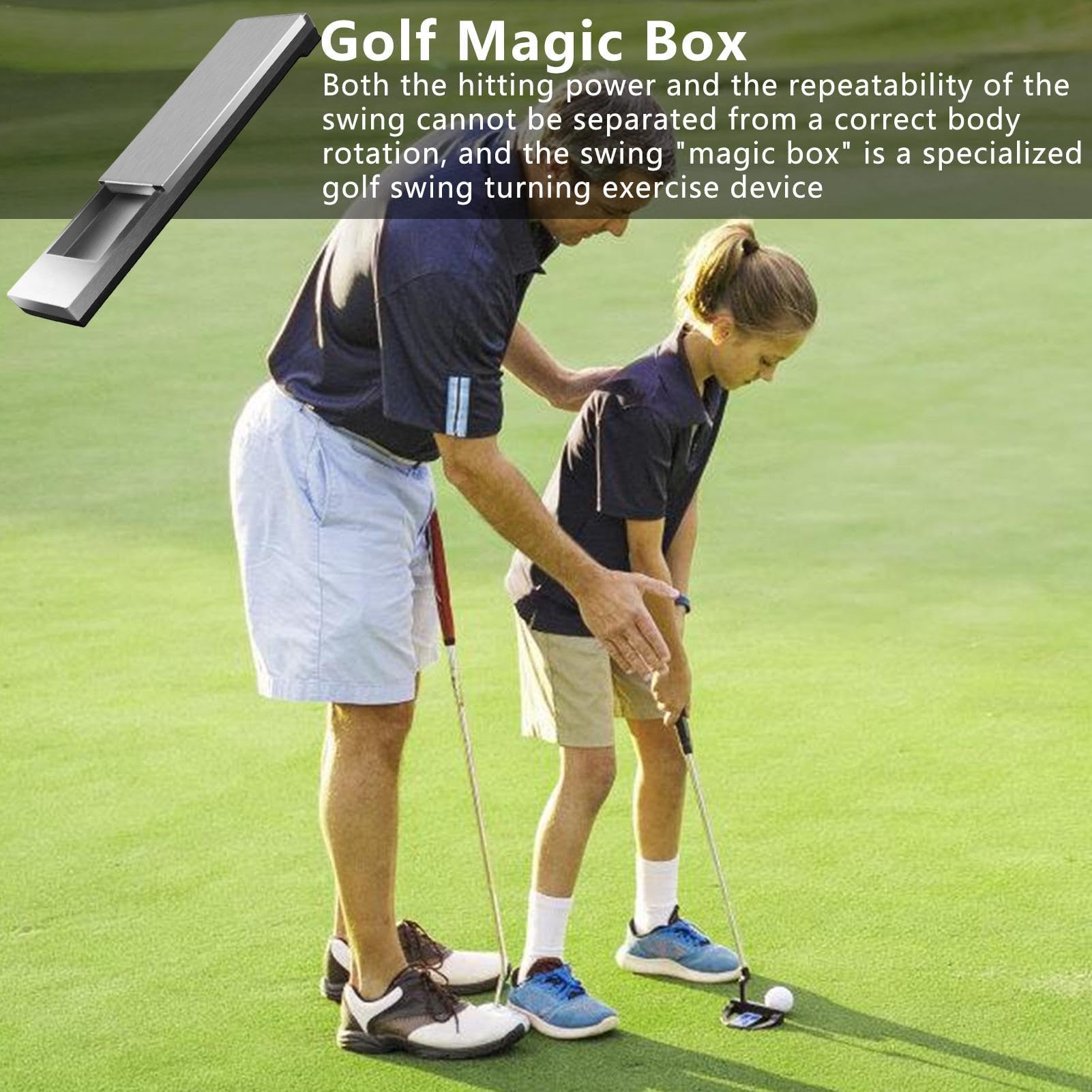 Swing Trainer Golf-Schwung-Trainingshilfe | Professionelle Hilfe für das | Golfschwung-Training | Edelstahl-Golfzubehör | multifunktionales Zubehör für P