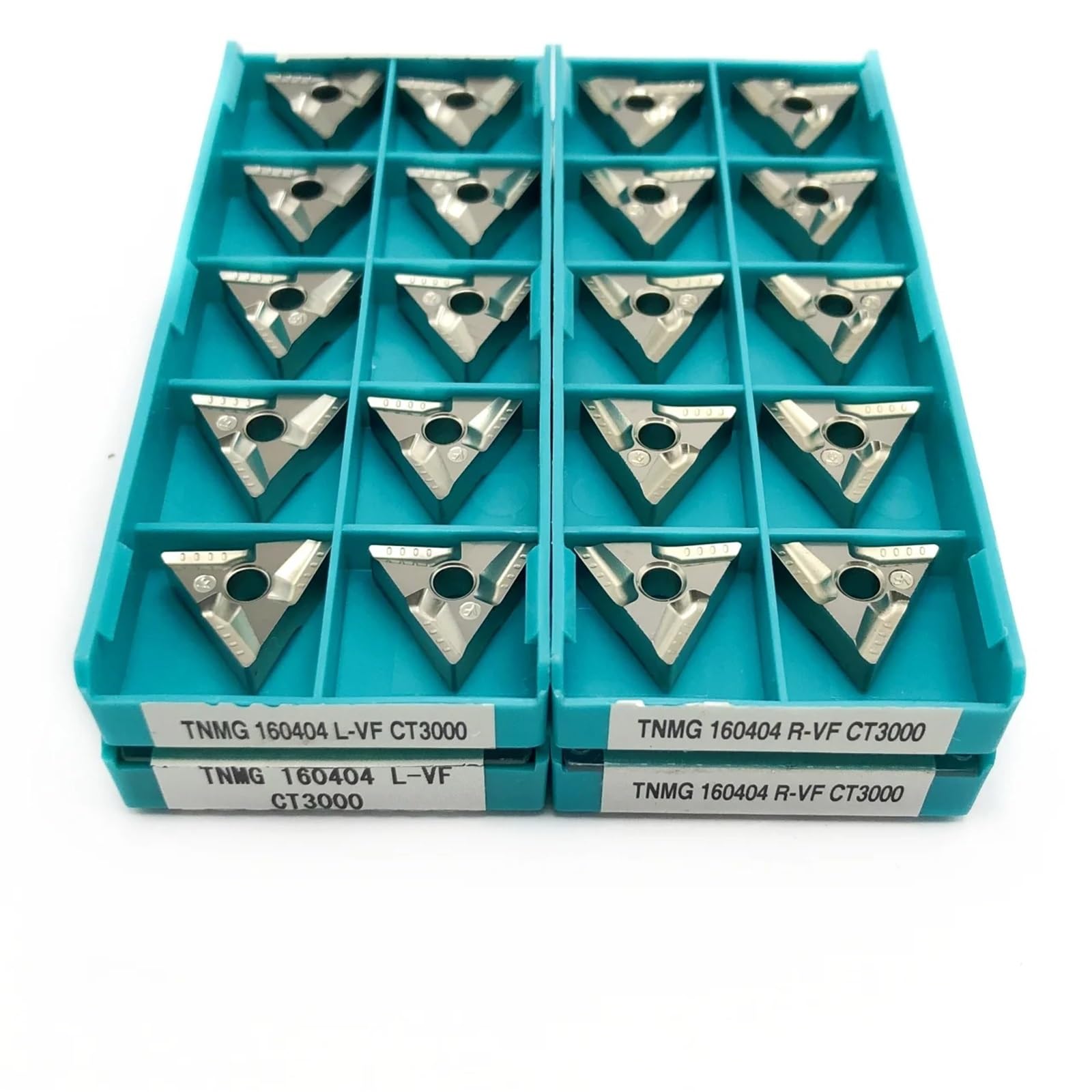 10 Uds Herramientas De Torneado Externo Para Metal Hoja Máquina(TNMG160408R CT3000)