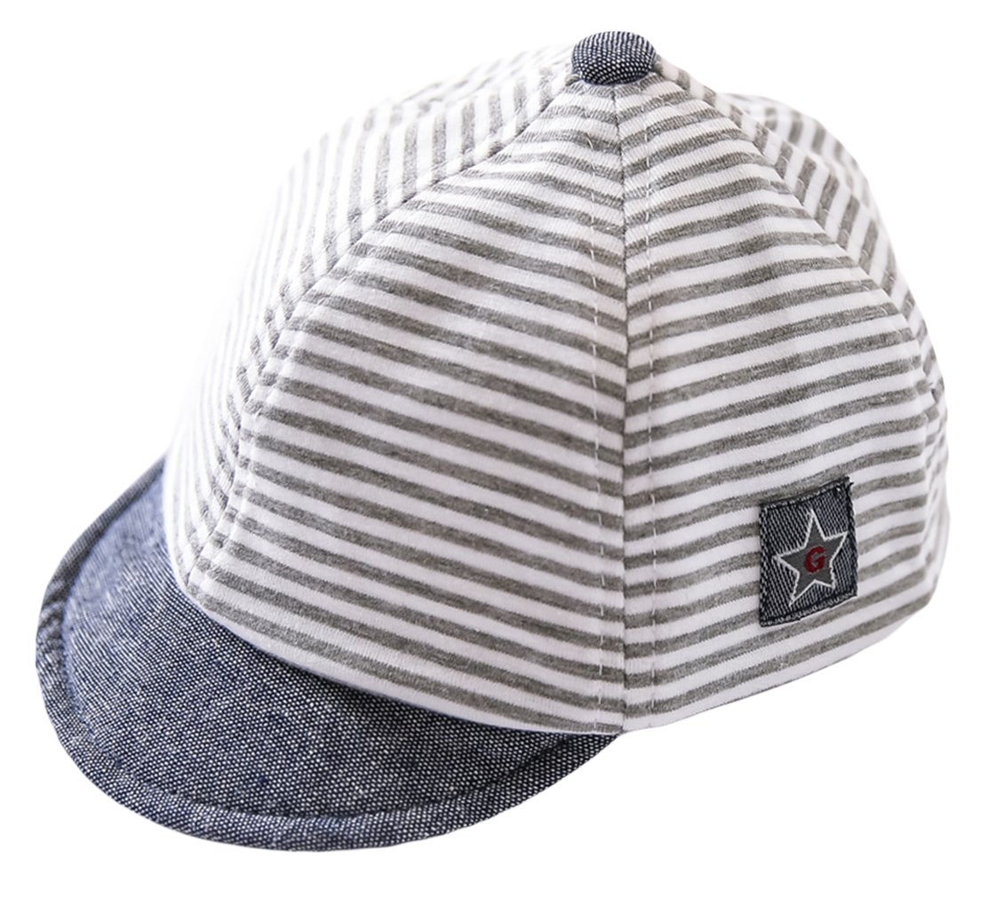 GEMVIE Gorro de Béisbol para Bebe Niño Verano Protector del Sol Gorra Niña Playa Rayas Clasicas Algodón