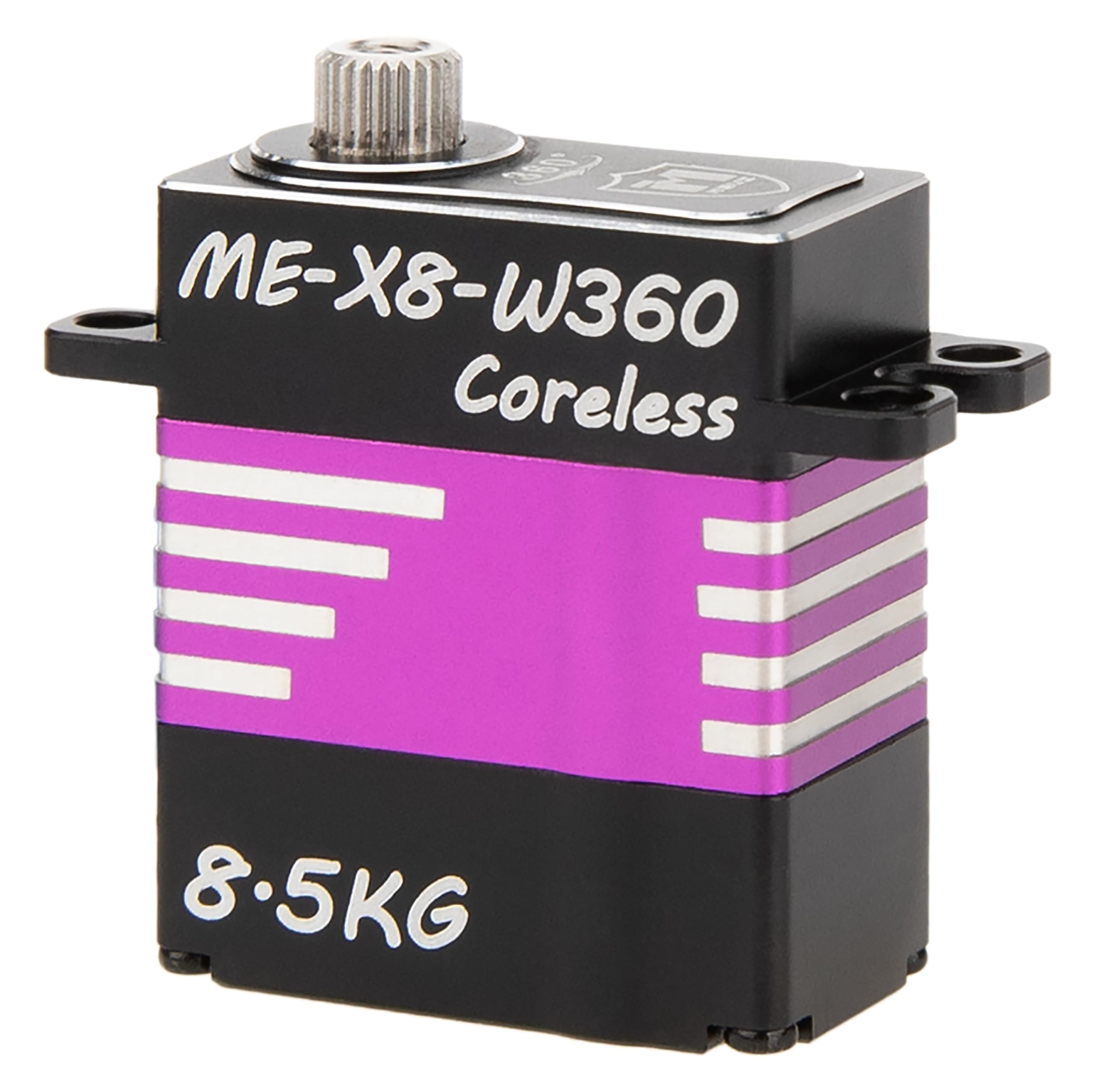 MEUS Racing 360 ° RC Winch Servo 8.5KG Coreless Servo per Axial SCX10 Capra UTB 1.9 Traxxas 1/10 1/8 RC Cars (ME-X8-W360)