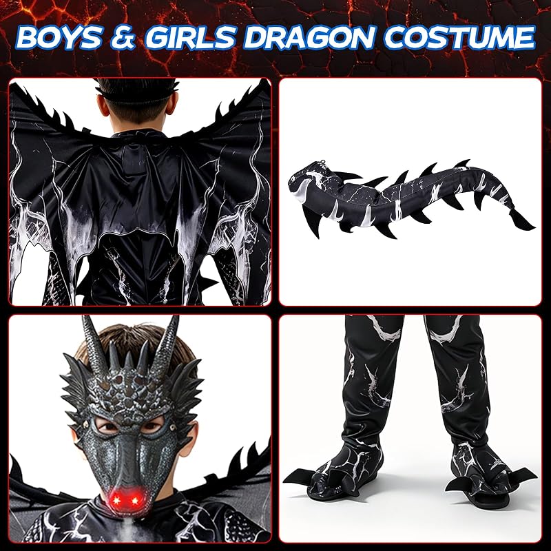 Skirfy Kids Dragon Costume – Dragon tail included