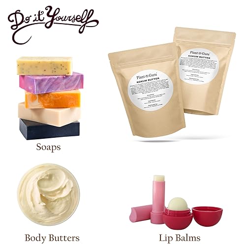 Miniatura 6 de Mantequilla Kokum cruda de 1 libra 100% pura natural, ideal para hidratar piel, cuerpo y cabello, cremas de bricolaje, bálsamos, lociones y