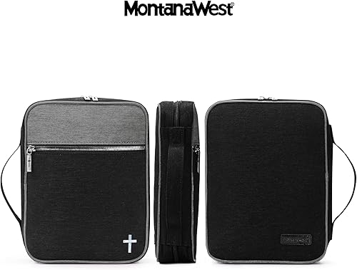 Miniatura 79 de Montana West Funda para la Biblia para mujeres y hombres con marcapáginas de cuero, fundas de transporte, bolsa de iglesia para protección al aire
