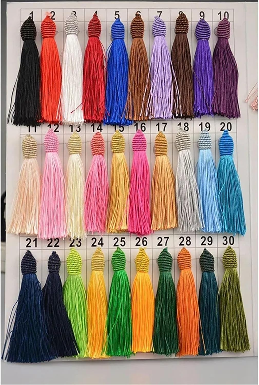 Tassel Decorative Cord 15cm/6 Inch Tassel Silky with 2 Cord Loop for DIY Craft Jewelry Making Accessories(Purple,10PCS)