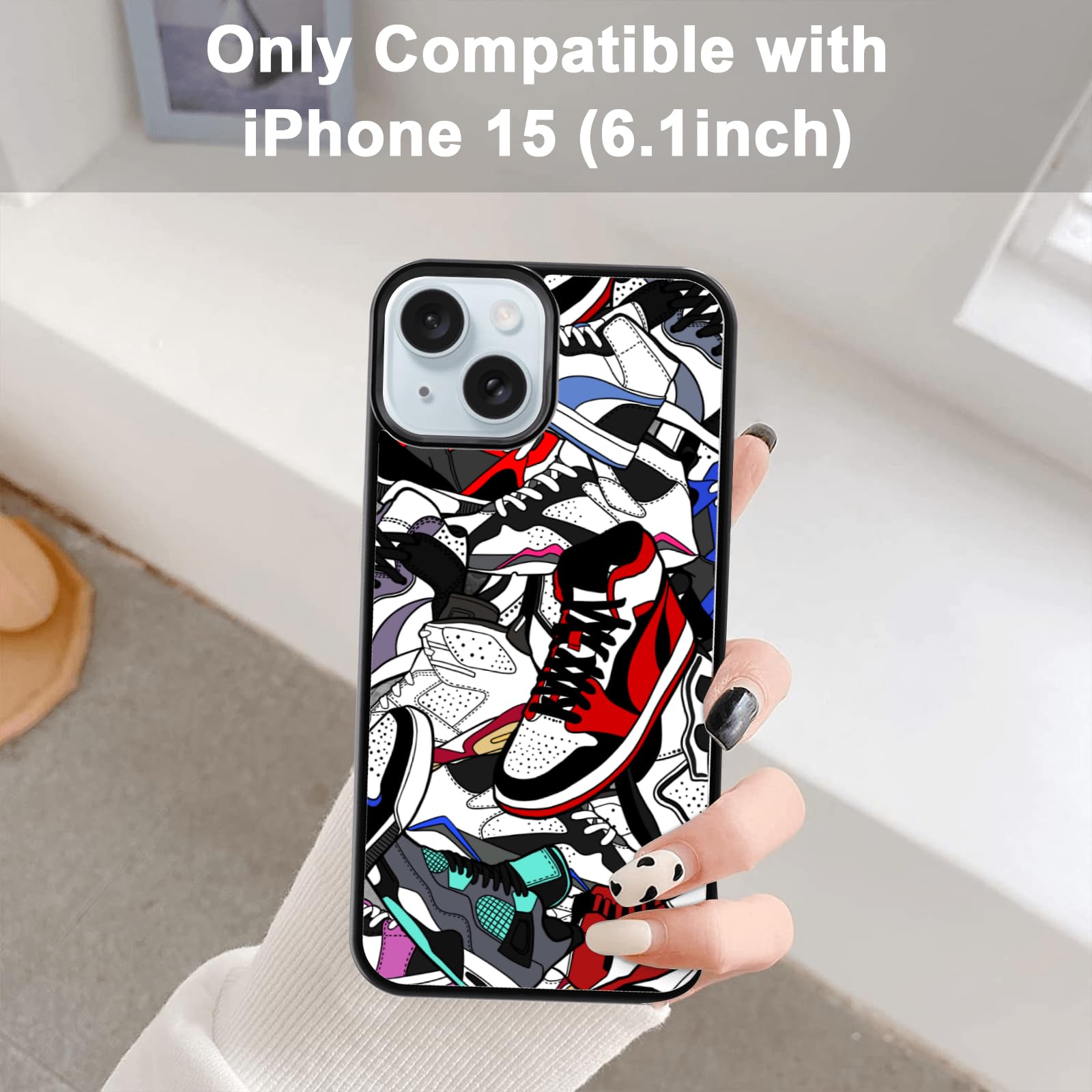 Amazon.com: Axulimin Cool Shoe Phone Case for iPhone 15 Case for