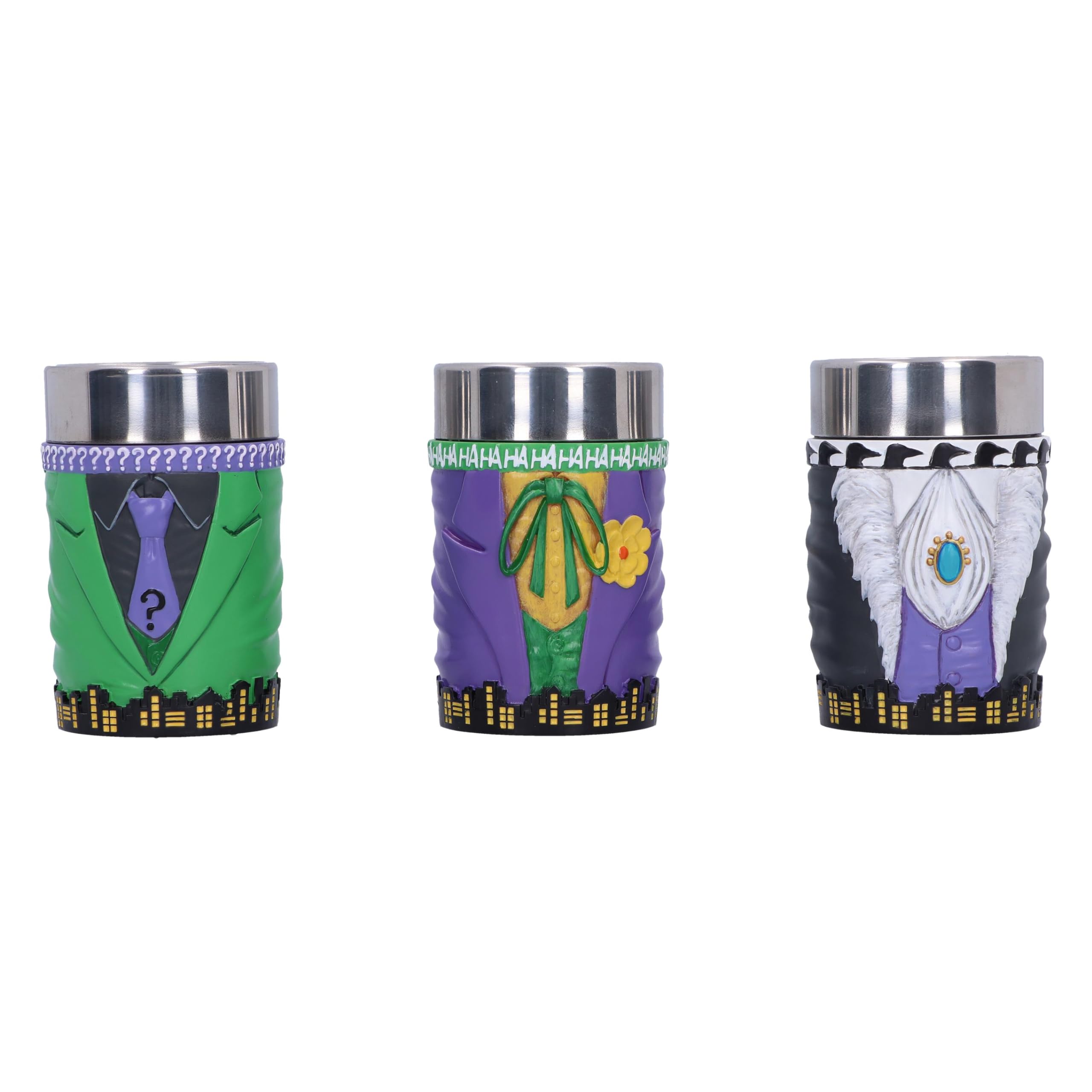 Mini tasses à shot DC Batman résine Nemesis Now shooter collection 8.5cm