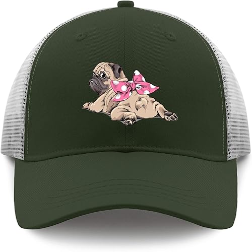 Miniatura 9 de Caps Pug Dog Dad Hat, Graphic Dad Hats for Men