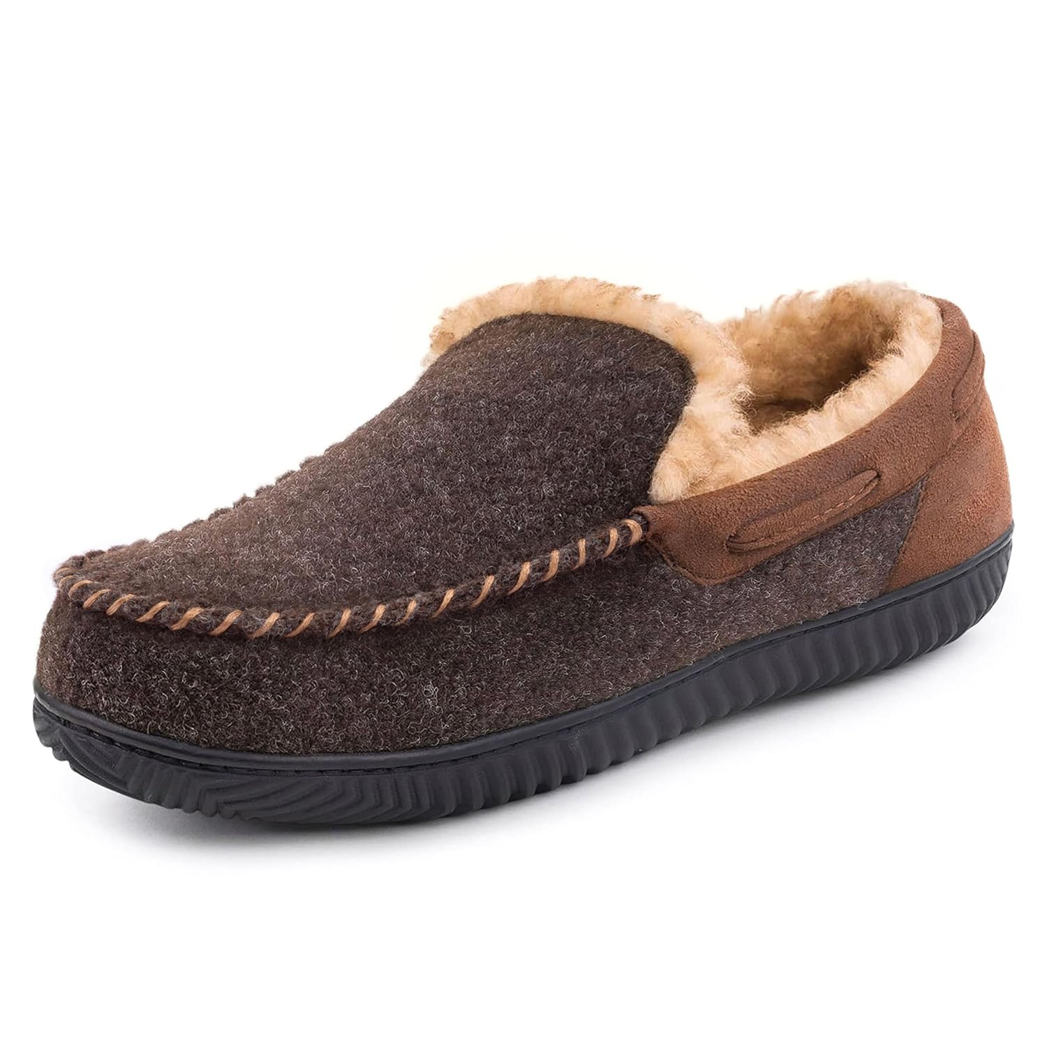 RockDove Men's Moccasin Slippers with Memory Foam