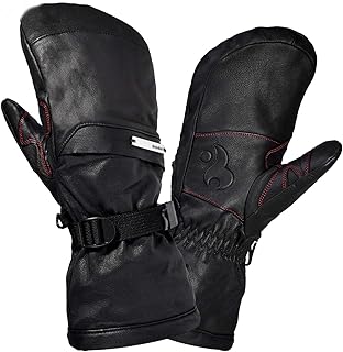 オートバイ手袋、冬の革の手袋、手のプレミアムレザー、サーマルシープスキングローブ男性のタッチスクリーン手袋並ぶ手袋,M