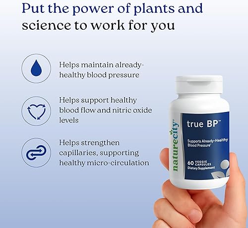 Miniatura 3 de NatureCity True-BP  Suplementos para apoyar el flujo sanguíneo para la salud del corazón  MegaNatural-BP 80 mg 16% Oleuropeína (60 cápsulas