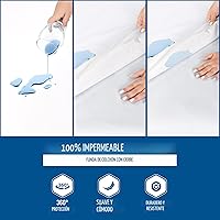 Vista 3 de Utopia Bedding - Protector de colchón impermeable tamaño King, con zíper, funda de colchón a prueba de chinches y ácaros, funda de colchón