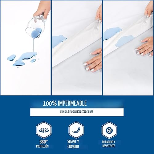 Miniatura 3 de Utopia Bedding - Protector de colchón impermeable tamaño King, con zíper, funda de colchón a prueba de chinches y ácaros, funda de colchón