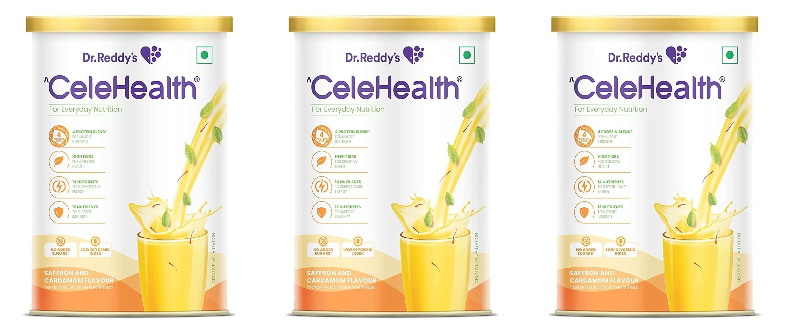 See full amazon price history chart for Dr. Reddy’s Celehealth Nutritional Drink, Protein Supplement for Daily Use, Low Glycemic Index, Zero Added Sugar, Supports Muscle & Digestive Health, Saffron and Cardamon Flavour, 400g x Pack of 3 Dr. Reddy’s Celehealth Nutritional Drink, Protein Supplement for Daily Use, Low Glycemic Index, Zero Added Sugar, Supports Muscle & Digestive Health, Saffron and Cardamon Flavour, 400g x Pack of 3 (B0BR7L7FXP) Amazon Price History, Amazon Price Tracker