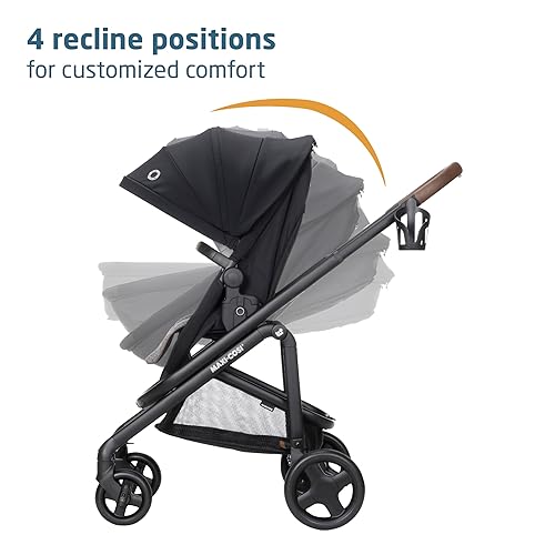 Miniatura 2 de Maxi-Cosi Tayla Max - Cochecitos de bebé, modulares con asiento ajustable, se convierte en carro plano, vista de padres y mundo, ligero, Onyx Wonder