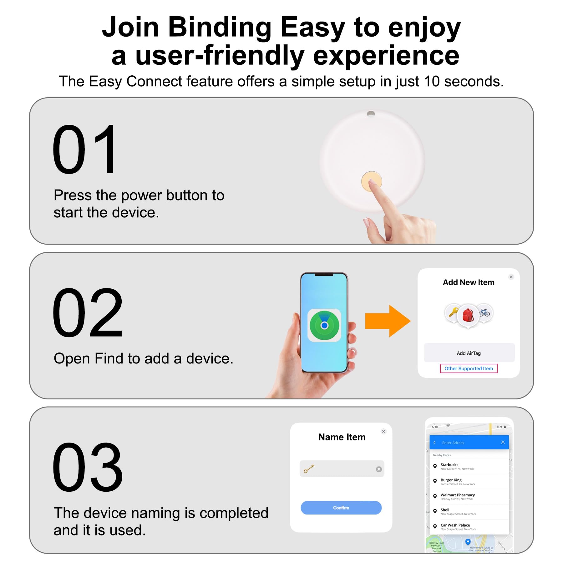 LOSHALL 2/4-pak inteligentnych tagów Wyszukiwarka przedmiotów