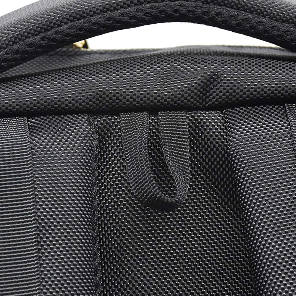 Zaino da Barbiere, per Parrucchieri e Parrucchieri, Portatile, Ideale per Parrucchieri e Parrucchieri, per Attrezzi da Parrucchiere, per Grandi capacità, per barbieri, Negozi, Cosmetici (Nero)