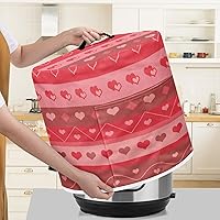 Vista 115 de Cubierta abstracta para freidora de aire con estampado de corazón, cubierta de olla a presión de 3 cuartos de galón, cubierta antipolvo para olla a