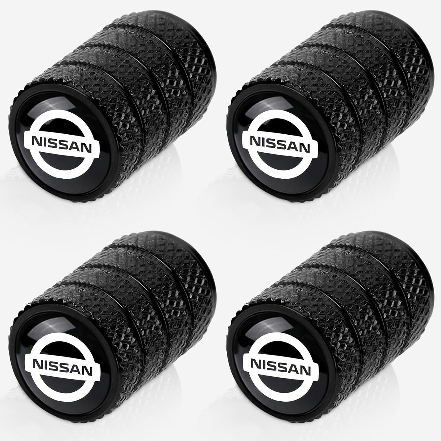 4pcs Tire Valve Stem Caps, Compatible with Honda Series Stem Cap Universal Car Air Cover Car Accessories for Cars, SUV, Truck, Motorcycles （Black）
