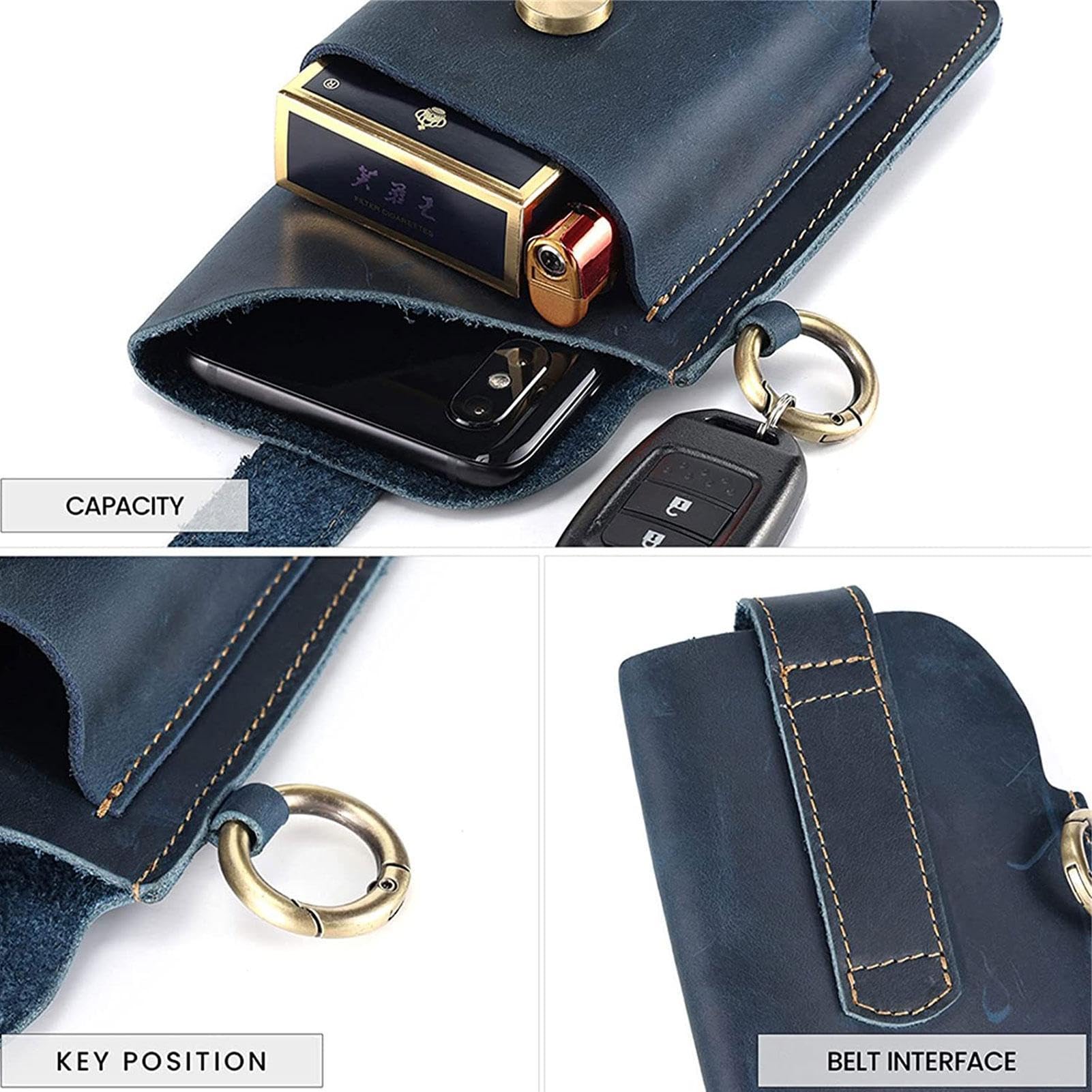 3 Handytasche für Herren | Hüfttasche zum | Telefon Hüfttasche Leder