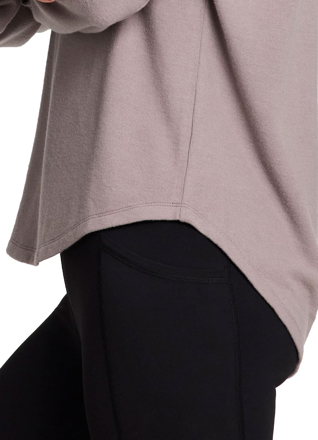 RBX Activewear Women's Long Sleeve Lounge Top, Slouchy Fit Crewneck Long Sleeve Tee Super Soft Lightweight Yoga Pullover - Image 5