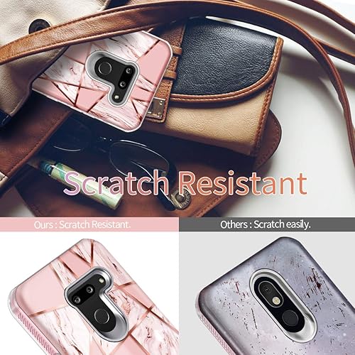 Miniatura 5 de Hekodonk Funda para LG G8 ThinQLG G8, protector de pantalla integrado, resistente de alto impacto, policarbonato duro, TPU, parachoques de cuerpo