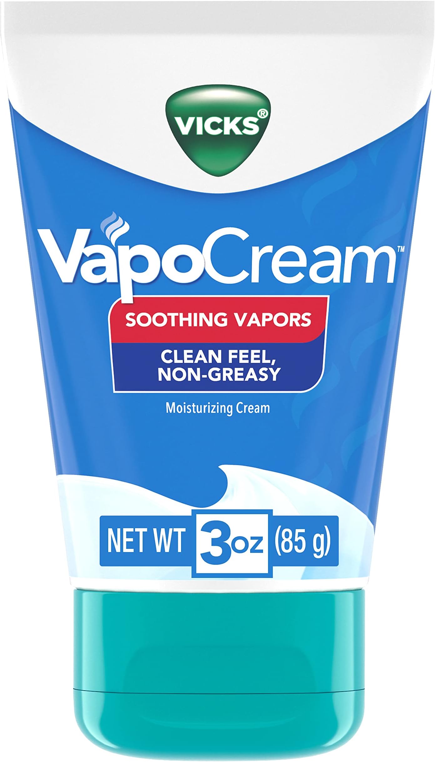 Vicks VapoCream, Easy to Use Non Greasy Moisturizing Cream
