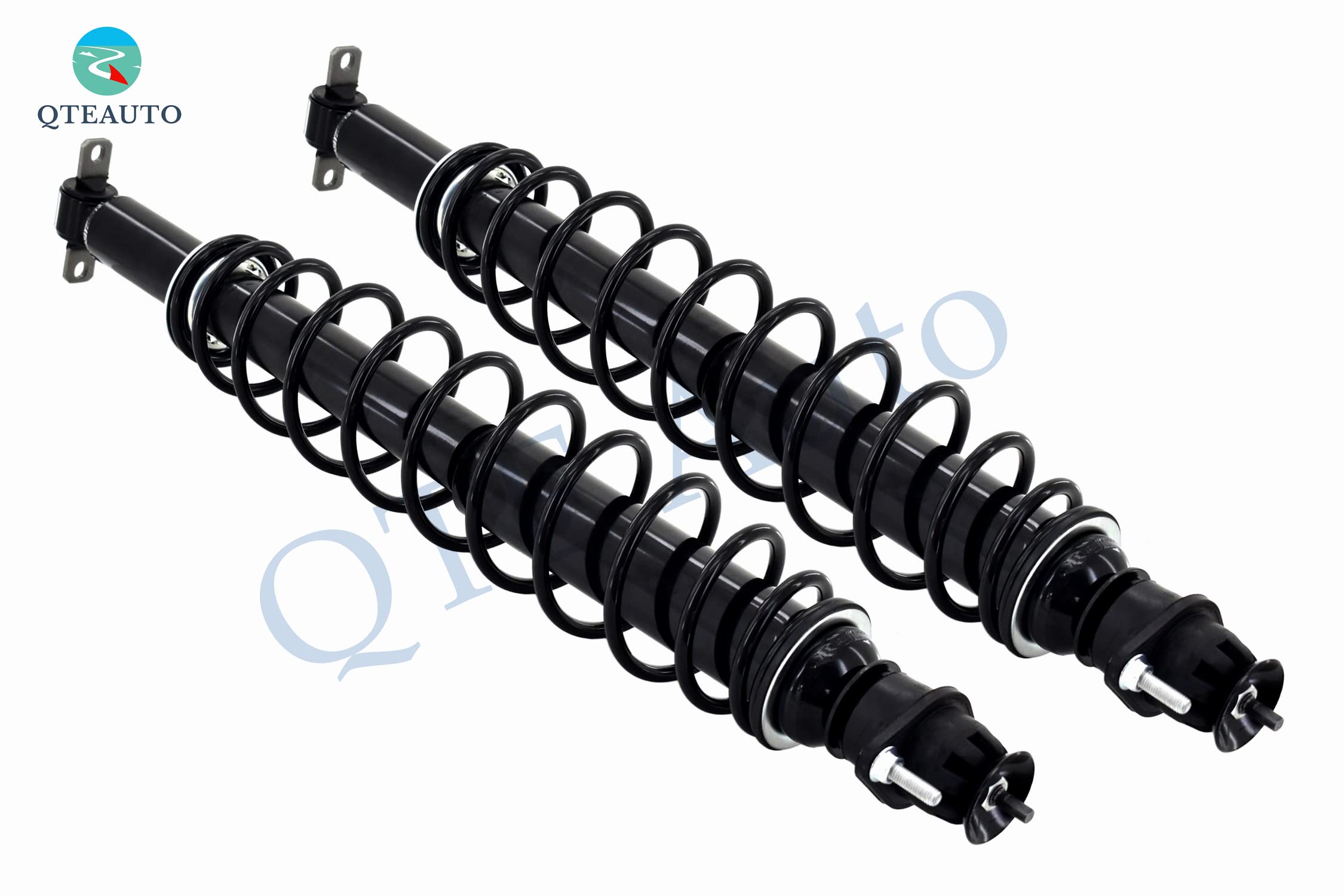 Rear Heavy-Duty Air Spring To Coil Conversion Kit – For 2000-2005 Buick LeSabre – Includes 2 Gas Shocks With Helper Springs