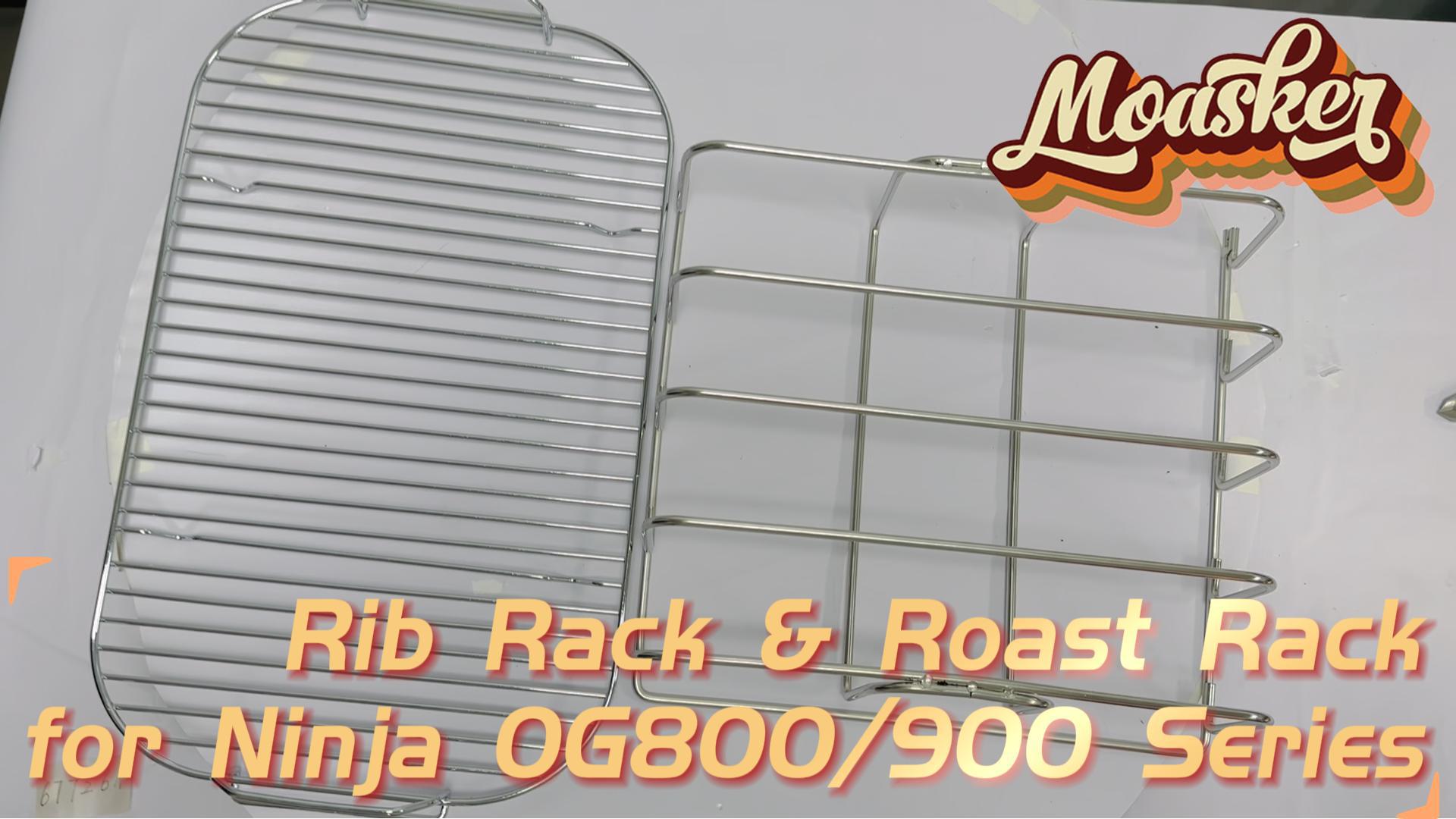 Amazon.com : MOASKER Woodfire Rib Rack & Roast Rack for Ninja