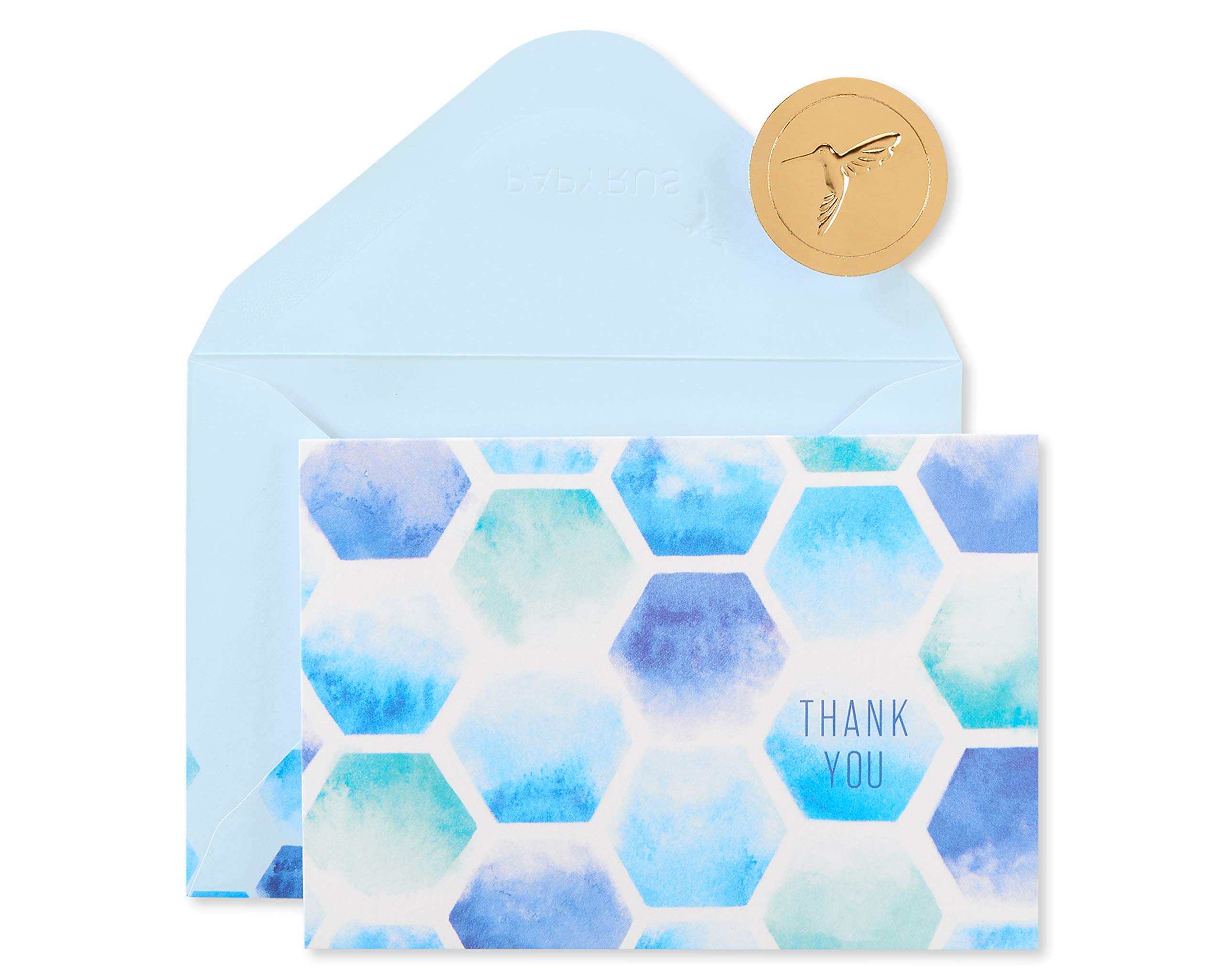 Papyrus Blank Cards with Envelopes, Hexagon Pattern (14-Count)