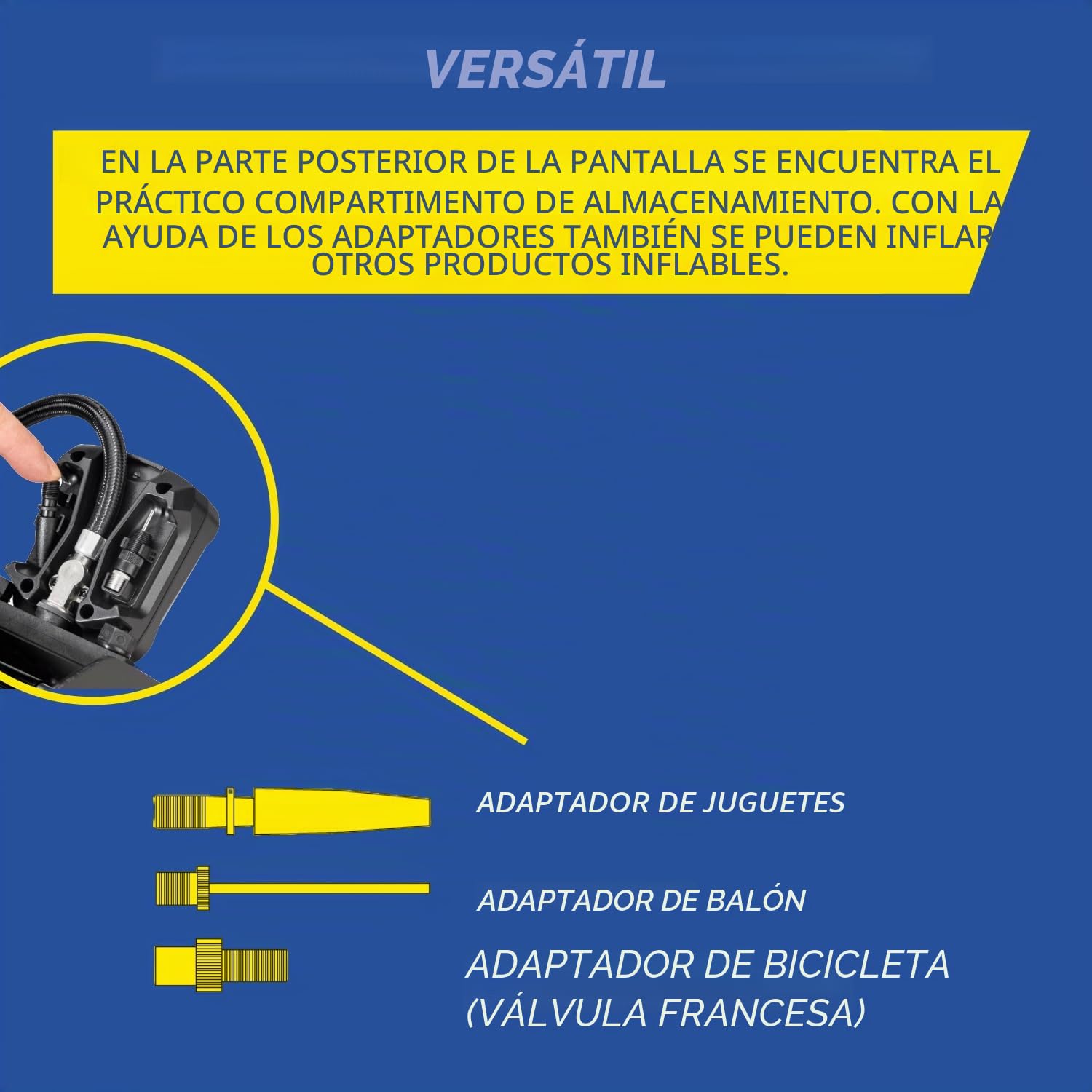 Michelin Bomba de Aire analógica de Doble Cilindro, Color Negro