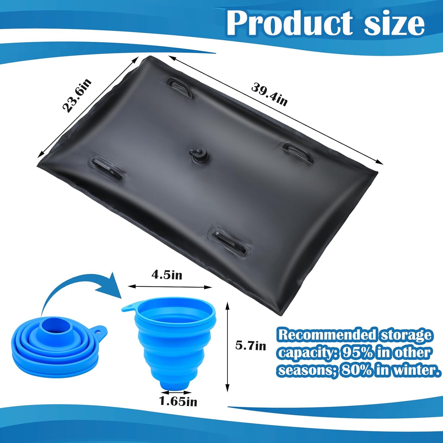 Portable Basketball Hoop Sandbag Heavy Duty Weighted Base Anchor for Basketball Hoops Base Weights Bag Waterproof Dustproof PVC Waterproof Weighted Bottom Anchor Stand Sand Bag Hold 120lbs with Funnel