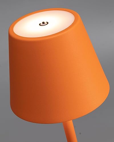 Miniatura 8 de KDG Paquete de 2 lámparas de mesa inalámbricas, lámpara de escritorio LED portátil, funciona con batería de 5000 mAh, atenuación continua de 3