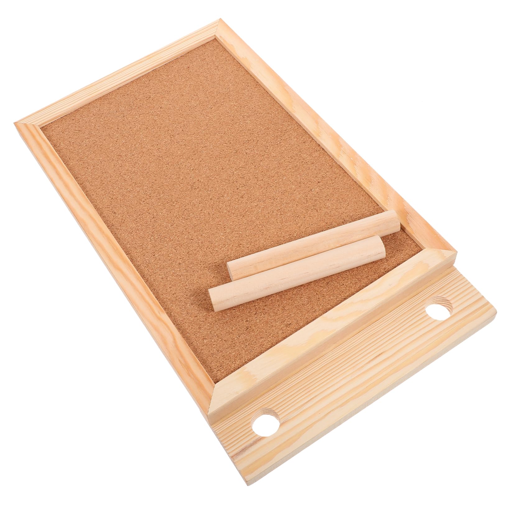 Angoily 4 Tablero de Corcho de Escritorio con Soporte Tablero de Anuncios Compacto para Notas y Fotos Diseño para Oficina y