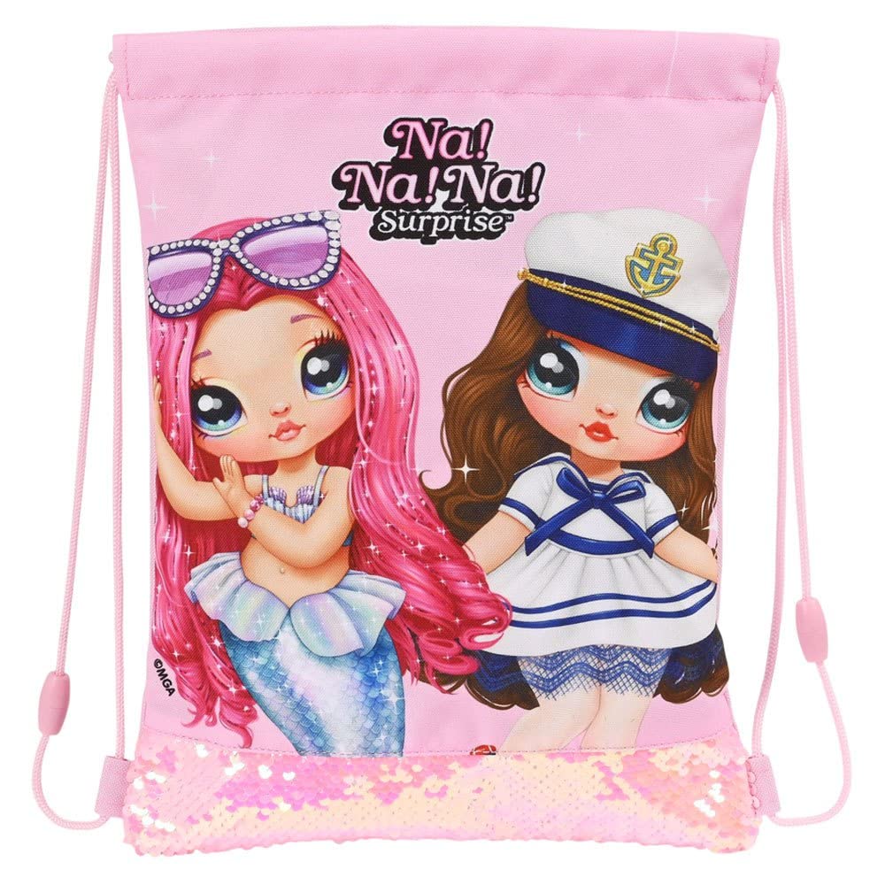 SAFTA 612264855 Junior Nanana Flat Sack Sparkles 26X34X1Cm, Multicoloured