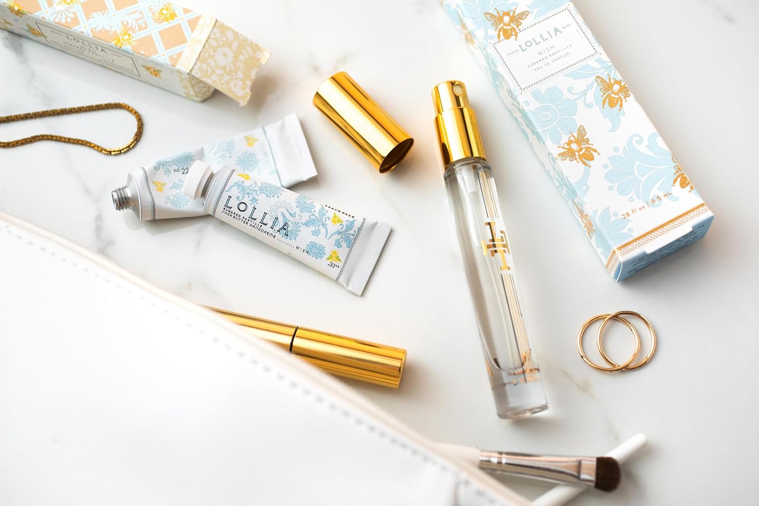 LOLLIA Wish No. 22 Handcreme Bundle, .33 oz. & 4 oz. – Sugared Pastille – Scented Hand Cream for Women, Moisturizing Hand Lotion for Dry Hands, Shea Butter & Cocoa Butter, Quick Absorbing Lotion - Image 5