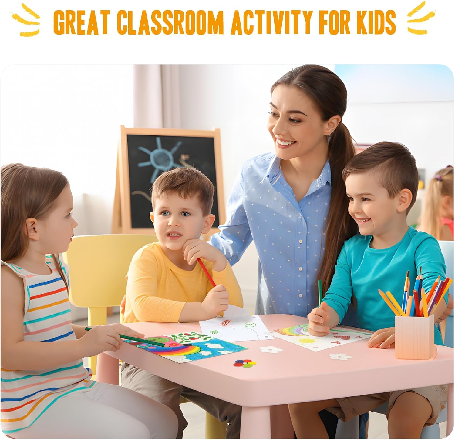 KwestSync 48 Pack DIY Pinwheels for Kids - Bulk Spring Summer Crafts for Kids 3-5, 4-6, 4-8, Color Your Own Paper Windmill - Great Activity for July 4 Mother Day Classroom Birthday