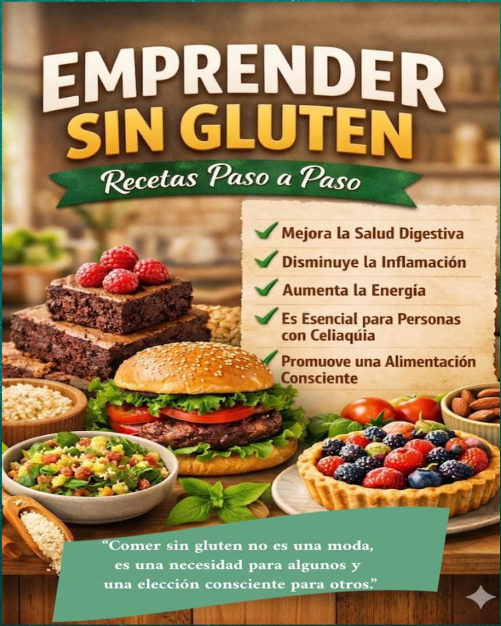 "Emprender Sin Gluten.: recetas paso a paso.