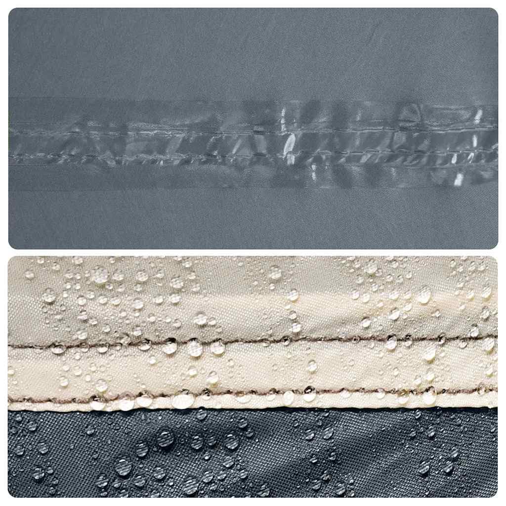 Bâche de Camping Gris et Orange500x294 cm Toile de Tente Légère en Polyester 185T avec Sac de Transport Abri de Randonnée Trekking et Bivouac en Plein Air