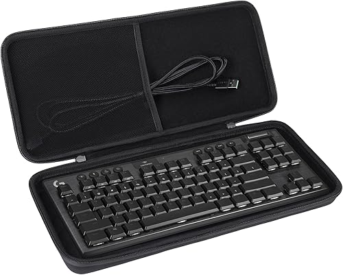 Miniatura 2 de co2CREA Funda de viaje rígida de repuesto para teclado mecánico Logitech G915 TKL Tenkeyless Lightspeed inalámbrico RGB (para G915 TKL)