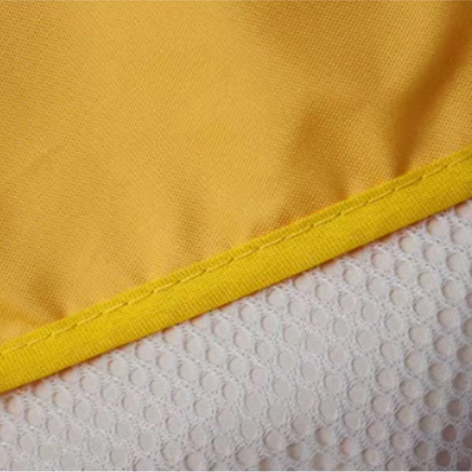 Gilet de haute visibilité, Gilet de cyclisme réfléchissant multi-poches en tissu Oxford jaune taille unique