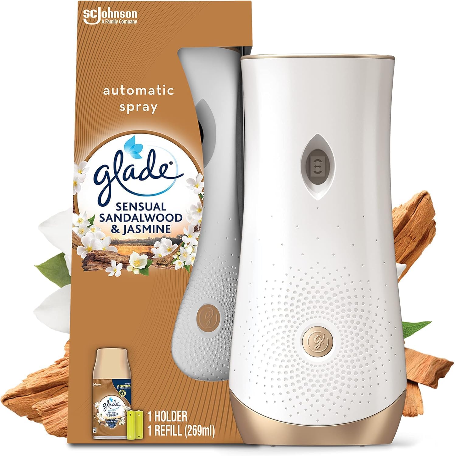 Automatic Air Freshener, Sensual Sandalwood & Jasmine, 269ml