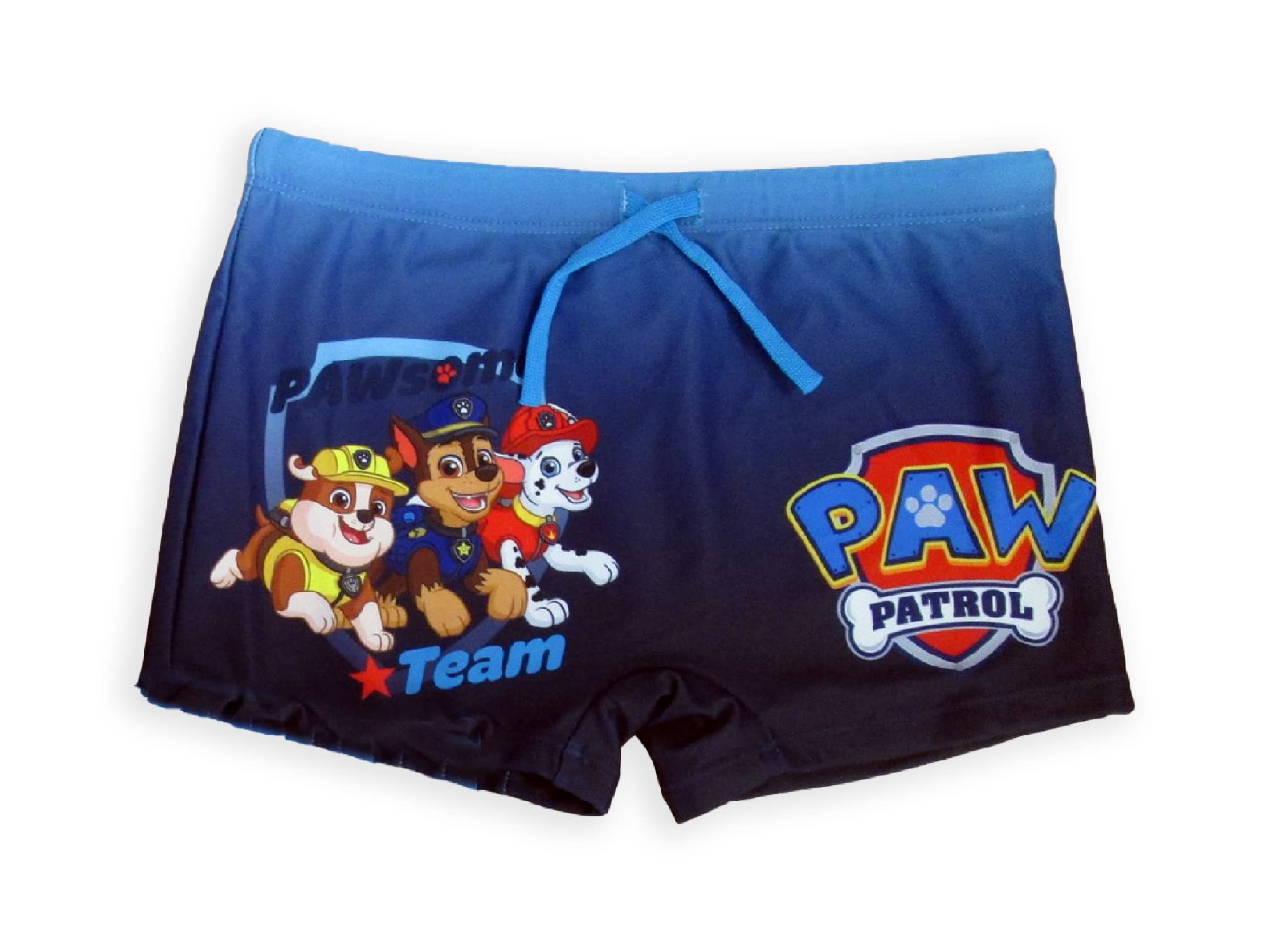 Fashion UKDisfraz de Patrulla Canina oficial modelo Pawsome Team poliéster bóxer playa pantalones cortos de playa azul tallas de niño